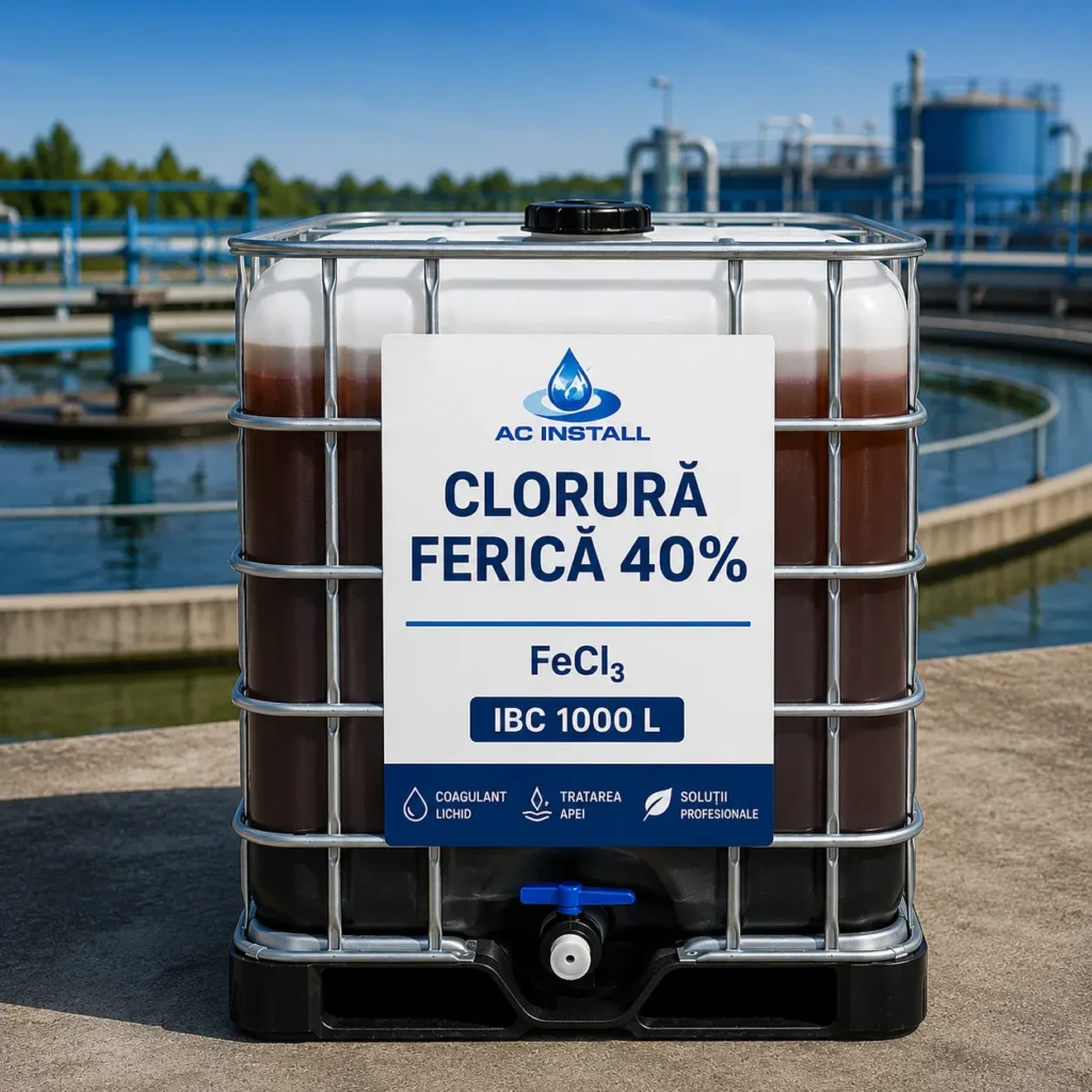 clorura ferica 40% IBC 1000 L pentru tratarea apei